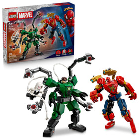 LEGO Marvel Mech Battle Spider-Man mech with cockpit opening for creative battles.