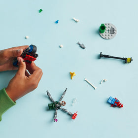 LEGO Marvel Motorcycle Chase Doc Ock with tentacles for dramatic villain play.