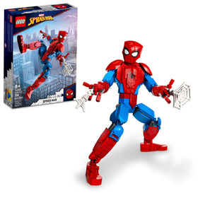 LEGO Marvel Spider-Man Figure 76226 front view with poseable joints for action play