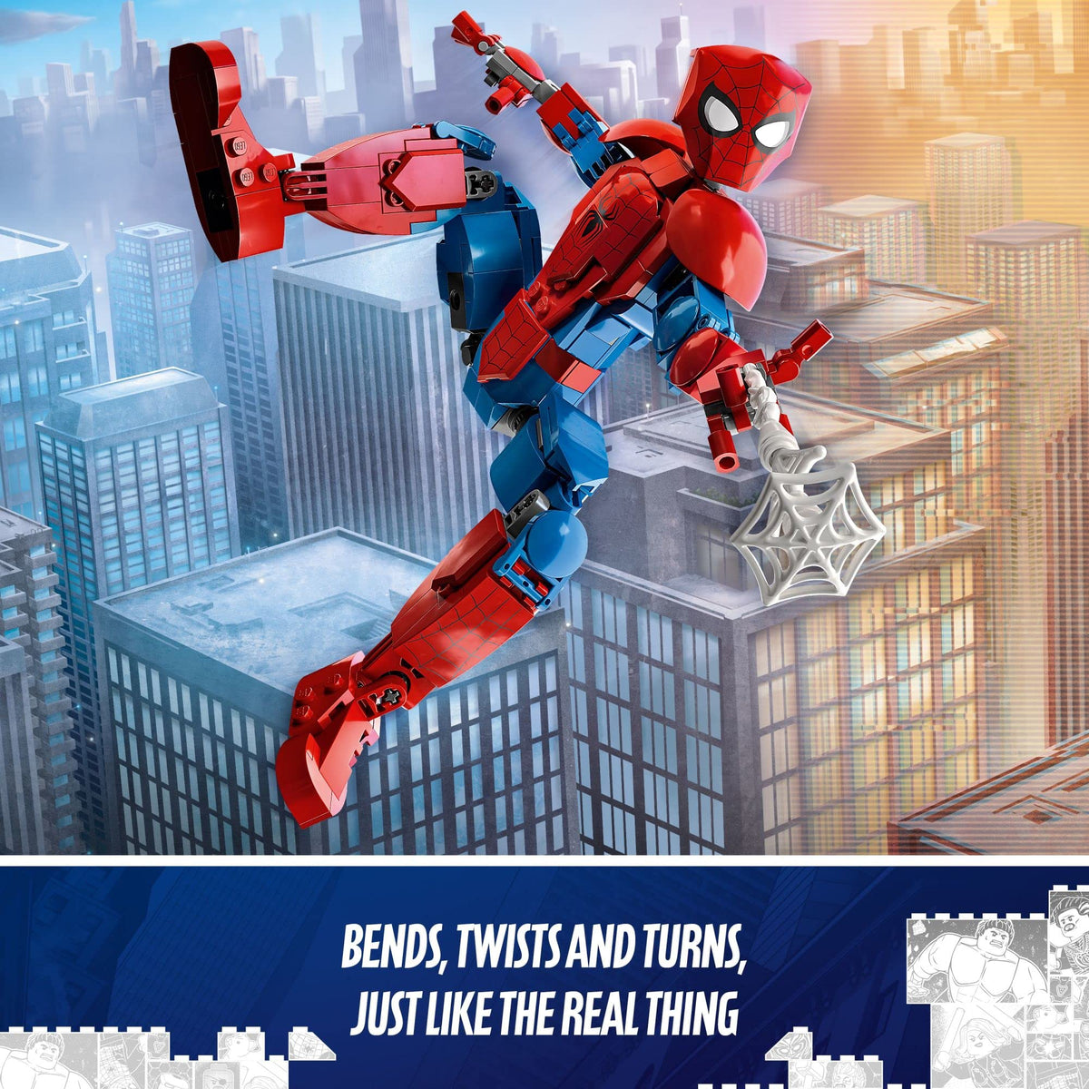 LEGO Marvel Spider-Man Figure 76226 web elements for action scenes