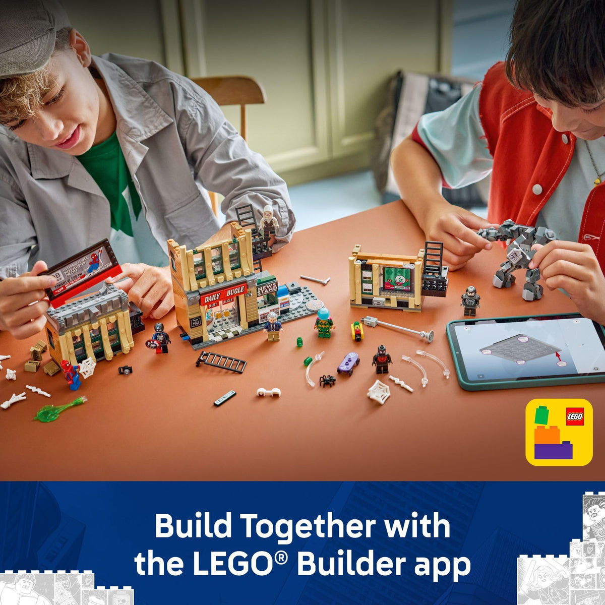 LEGO Rhino mech cockpit enables interactive poseable action sequences
