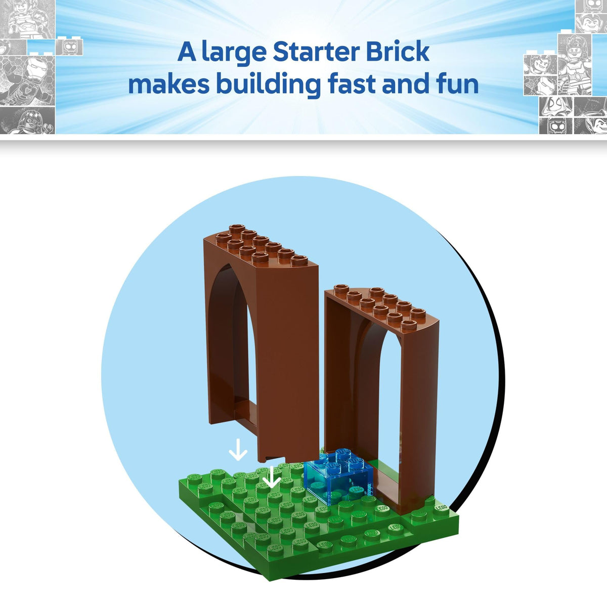 LEGO minifigures include Ghost-Spider and friends for storytelling