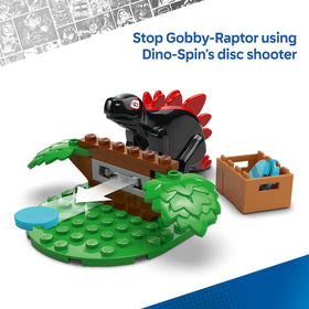 LEGO Spidey-Rex and Gobby-Raptor dinosaurs for dynamic battles