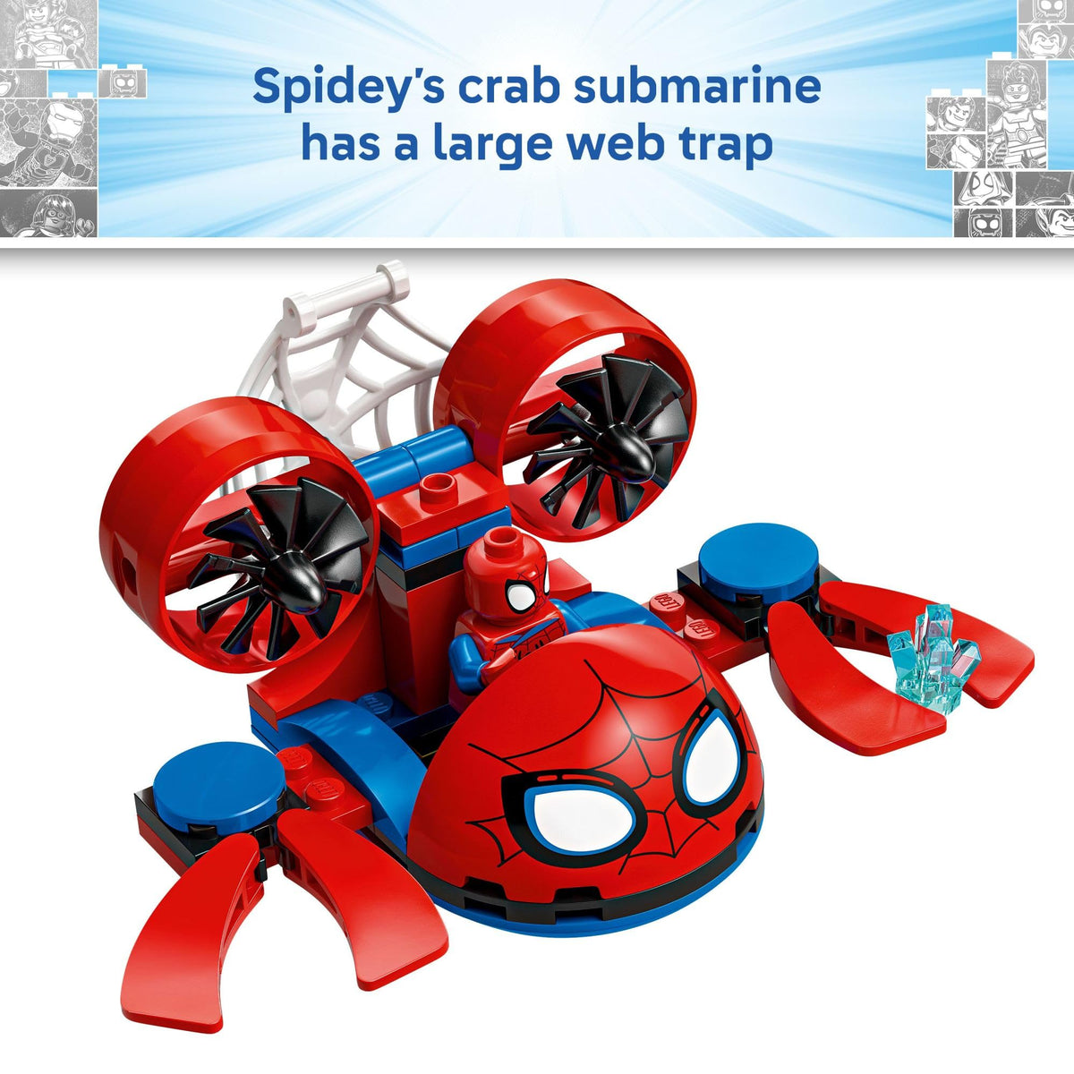 LEGO Marvel Spidey treasure chest and accessories for treasure-hunt builds.