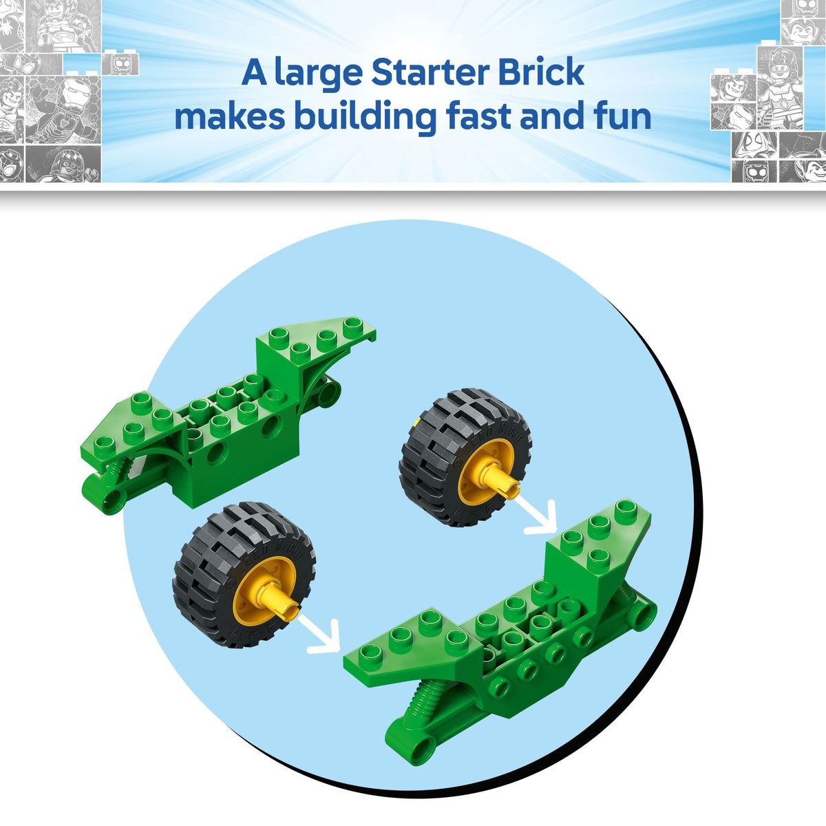 LEGO Marvel Spidey Web Spinner Headquarters electro-dinosaur-motorcycle action inspires dynamic play