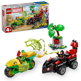 LEGO Marvel Spidey Web Spinner Headquarters front view for imaginative play and quick builds
