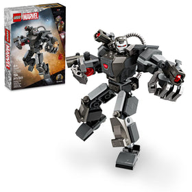 LEGO Marvel War Machine Mech Armor front view for immersive action play.