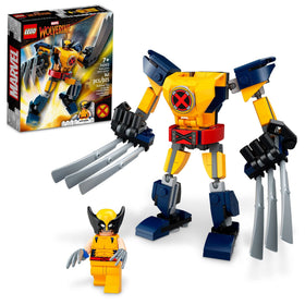 LEGO Marvel Wolverine Mech Armor cockpit ready for action-packed play.