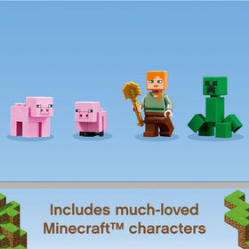 LEGO Minecraft Alex minifigure included for role-playing adventures.