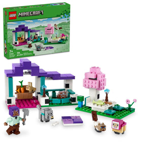 LEGO Minecraft Animal Sanctuary front view for imaginative plains biome play