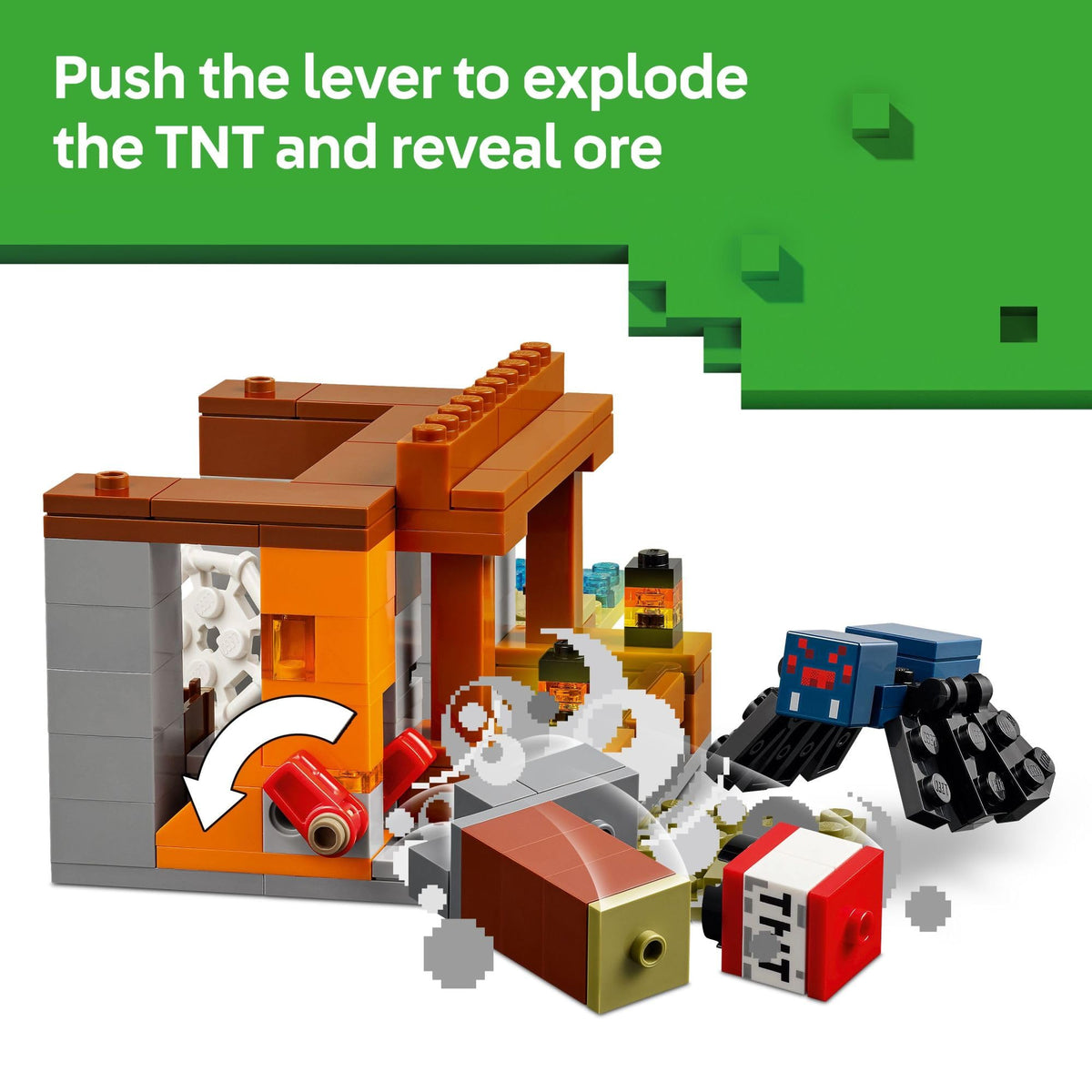 LEGO Minecraft Armadillo Mine Expedition armadillo figures ready for action