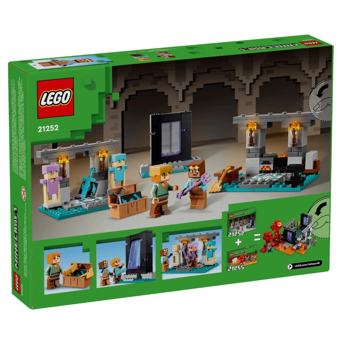 LEGO Minecraft Armory Nether portal captures adventurous entrance to new quests and stories