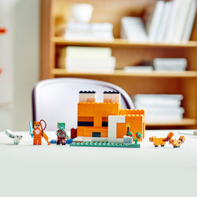 LEGO Minecraft baby fox figure for gentle woodland scenes
