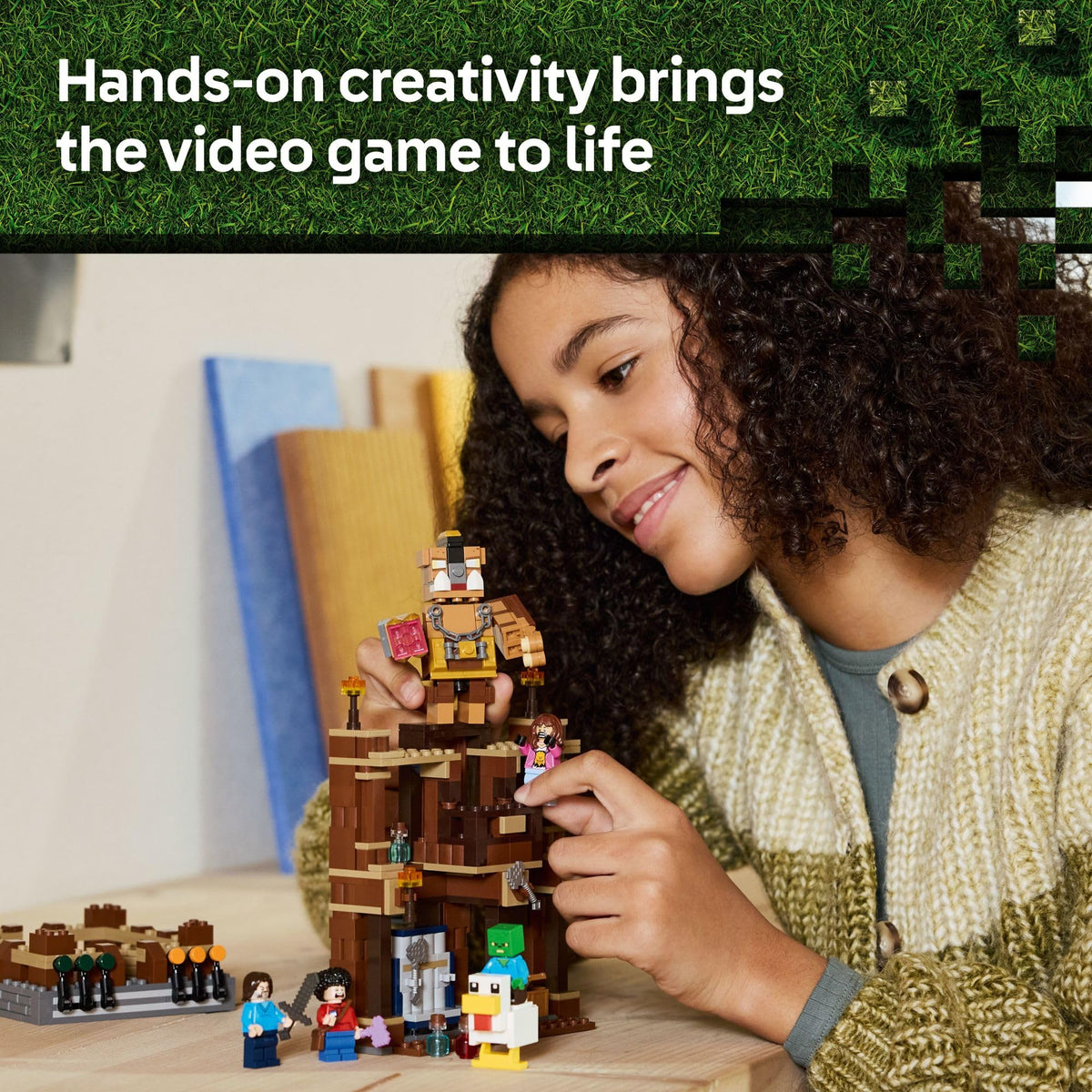 Baby zombie figure adds a challenge to LEGO Minecraft play