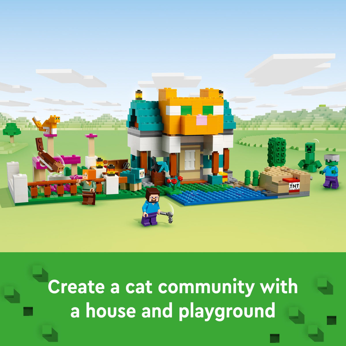 LEGO Minecraft Crafting Box 4.0 exploding TNT feature for action moments