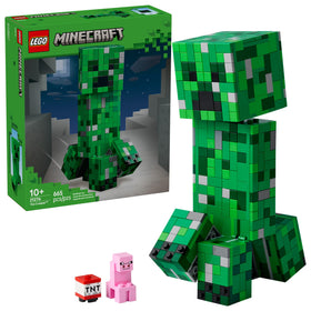 LEGO Minecraft Creeper figure – large poseable build for display and play