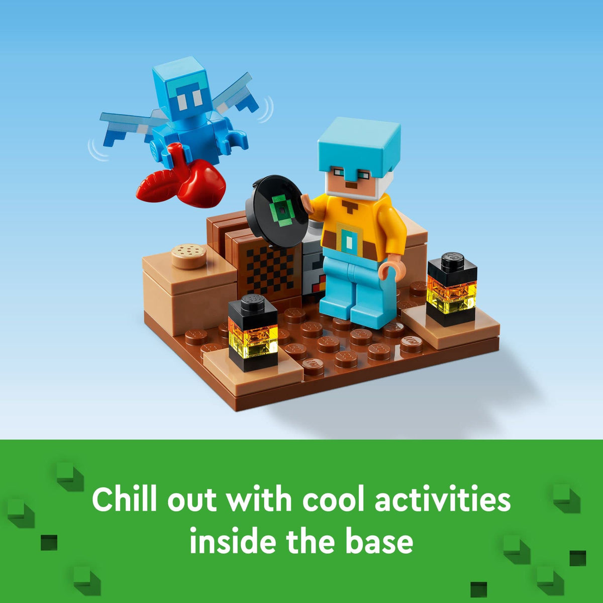 LEGO Minecraft Creeper and Skeleton mobs invite dramatic play and teamwork.