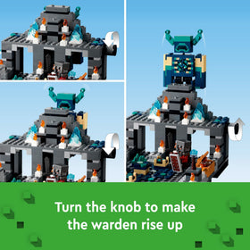 LEGO Minecraft Deep Dark Battle knight figures ready for action