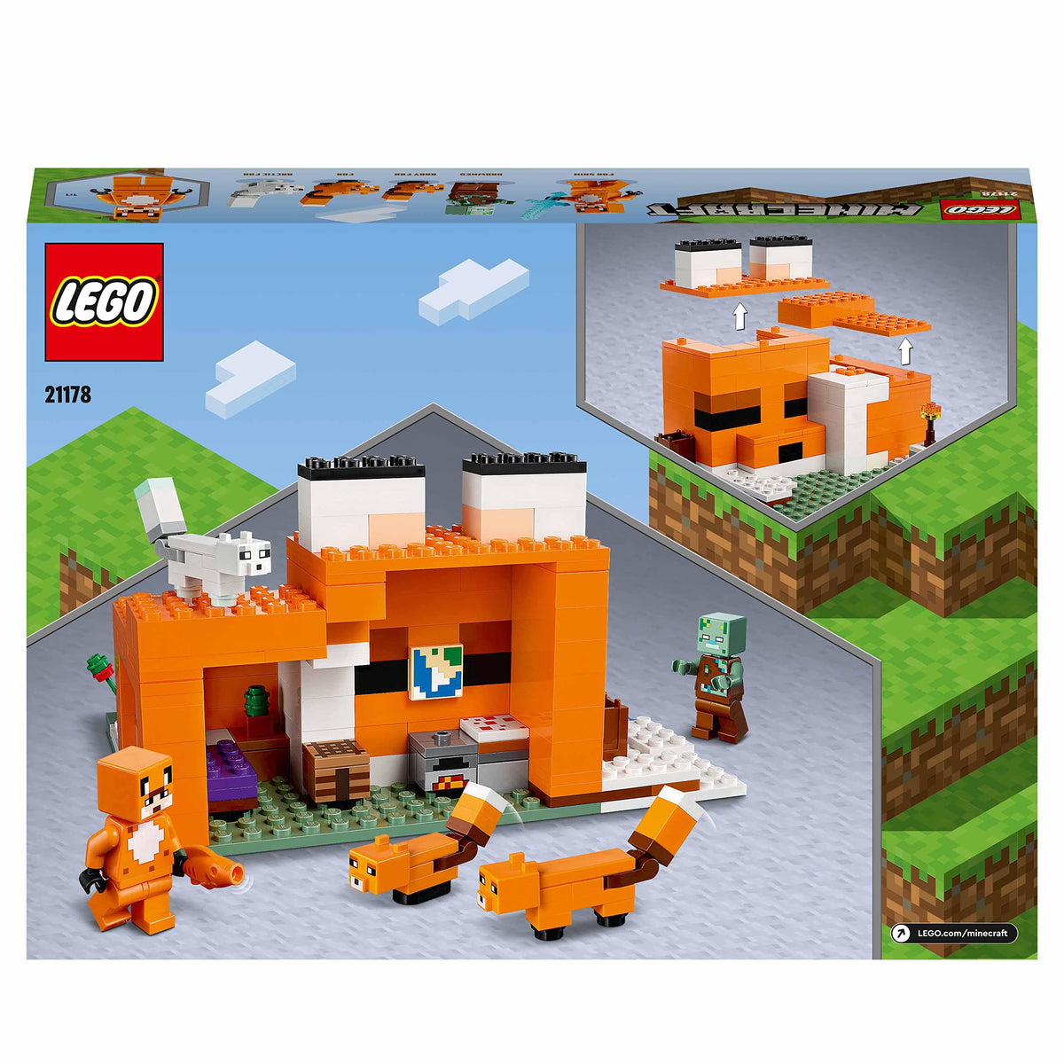 LEGO Minecraft drowned zombie figure introducing playful challenge