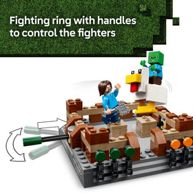 Garrett figure joins LEGO Minecraft crew for mansion battles