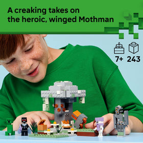 LEGO Minecraft Mothman with elytra wings for adventurous pretend play.