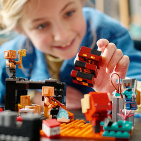LEGO Minecraft Nether Bastion reconfigurable play for new adventures.