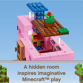 LEGO Minecraft two pig figures with carrots for fun care scenes.