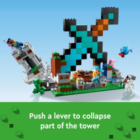 LEGO Minecraft Sentinel Soldier figure stands guard for action-packed storytelling.