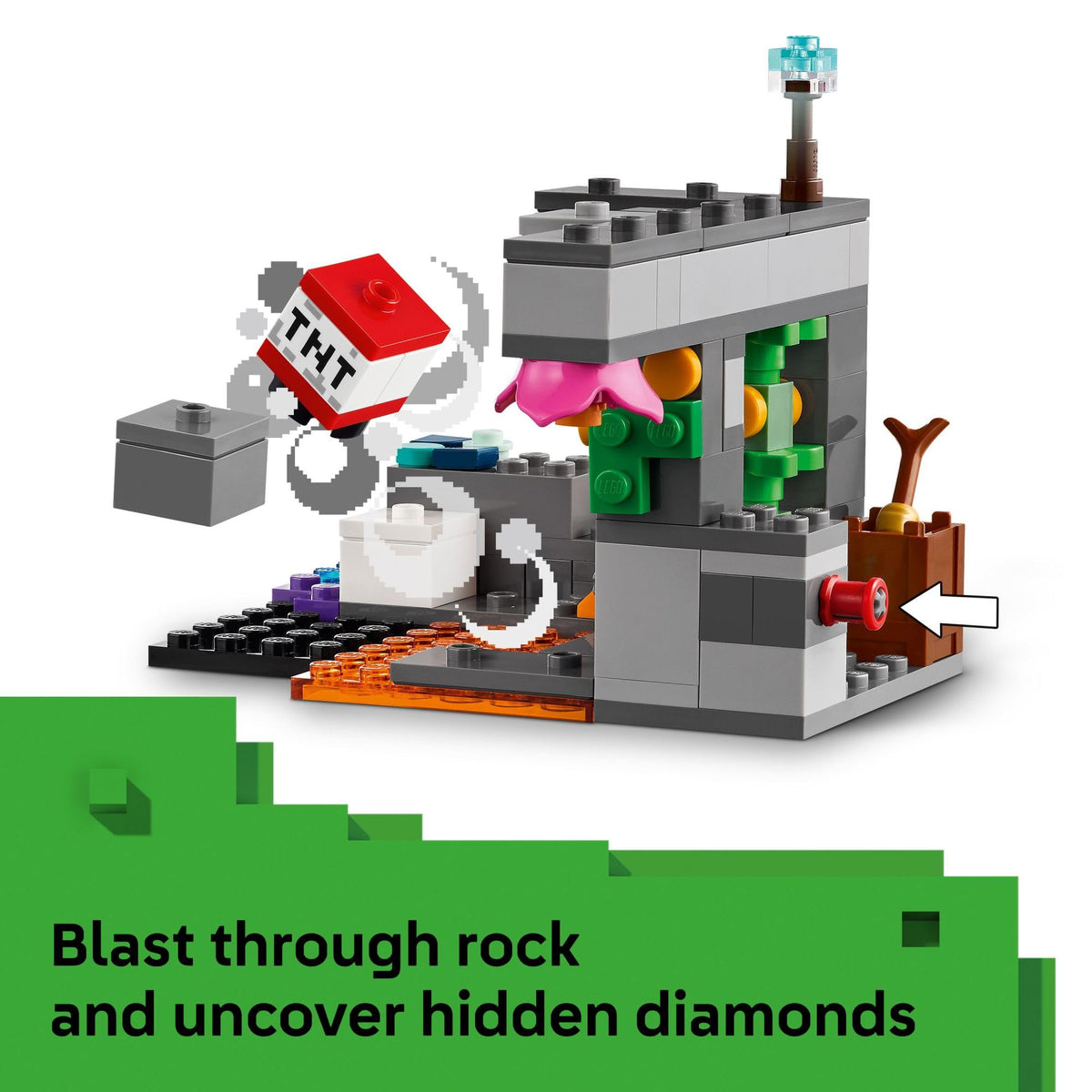 LEGO Minecraft Warden Encounter chicken companion beside the Silent Ranger