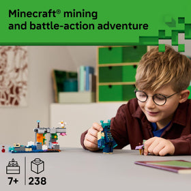 LEGO Minecraft Warden Encounter Silent Ranger minifigure with chicken companion for action