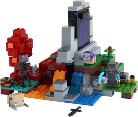 LEGO Minecraft Wither Skeleton figure shown for action packed battles and Nether exploration.