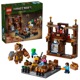 LEGO Minecraft Woodland Mansion Fighting Ring with Steve in action for imaginative battles