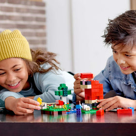 LEGO Minecraft The Wool Farm baby sheep adds nurturing play.