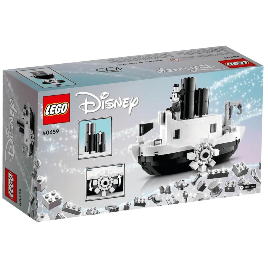 LEGO Mini Steamboat Willie Mickey figure focus enables storytelling and imaginative play