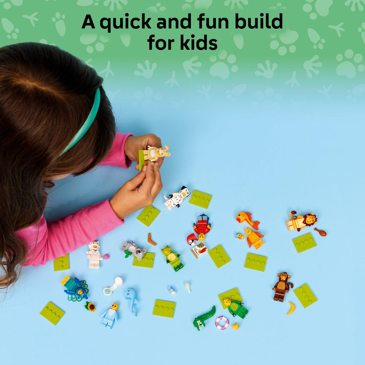 LEGO Minifigures Animal Series 28 six-pack includes multiple characters for mix-and-match fun.