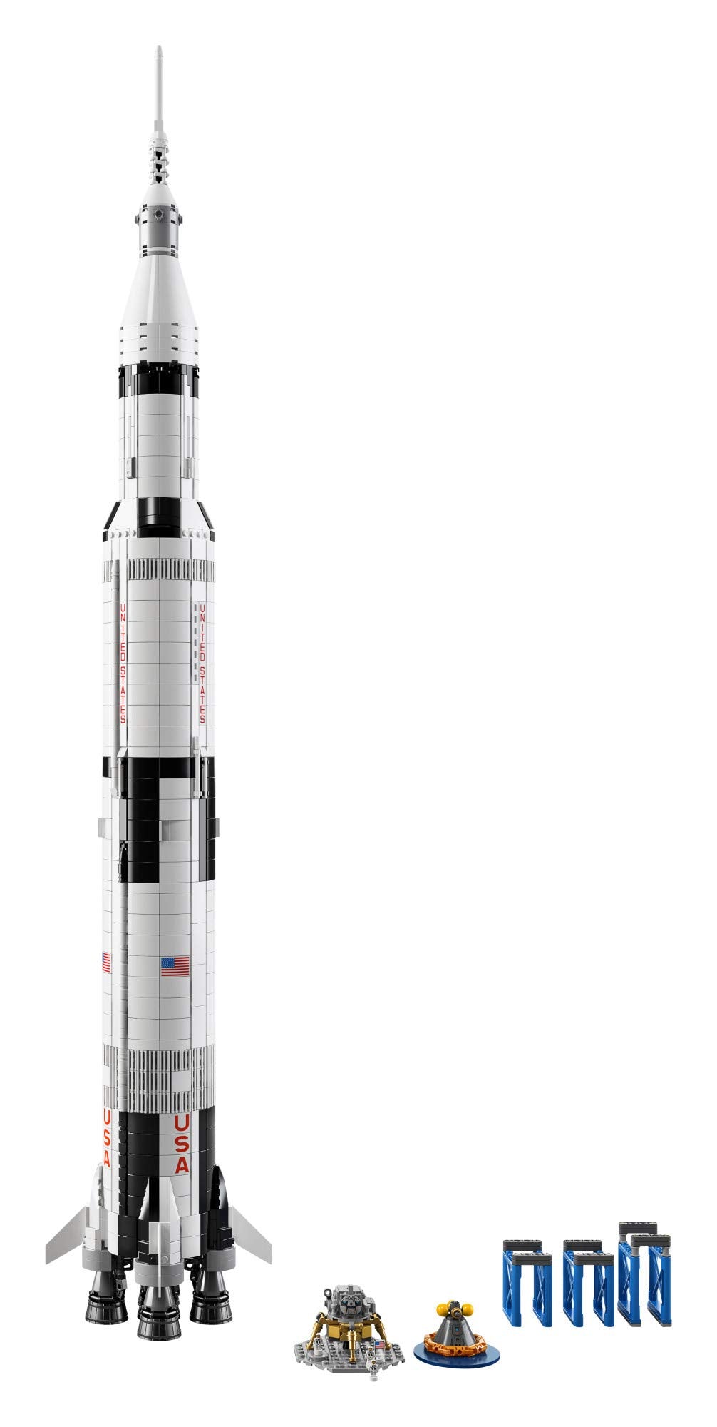 LEGO NASA Apollo Saturn V first stage detail for immersive building play