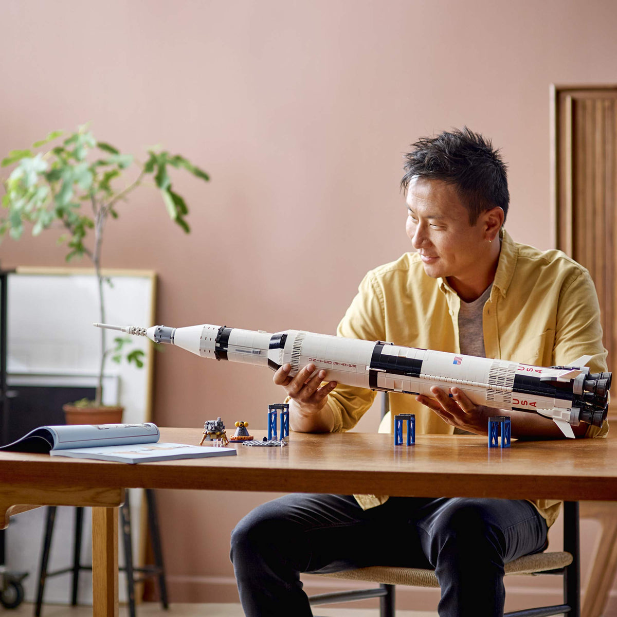 LEGO NASA Apollo Saturn V second stage highlight for precise model building