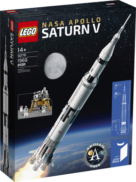 LEGO NASA Apollo Saturn V third stage with launch escape detail for display
