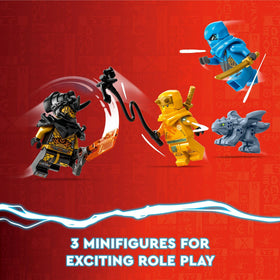 LEGO NINJAGO Arin with sword and grappling hook ready for action.