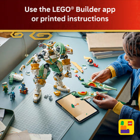 LEGO NINJAGO Builder app guides teens during build.