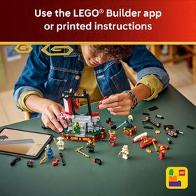LEGO Builder App supports saving, progress tracking, and 3D instructions viewing.