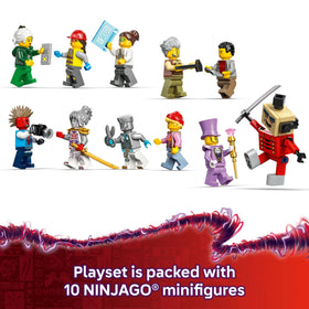 LEGO NINJAGO City Workshops Dorama puppet — brick-built figure adds unique battle reenactments