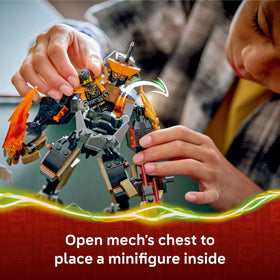 LEGO NINJAGO Cole's Mission Mech cockpit view for storyteller play.