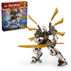 LEGO NINJAGO Cole’s Titan Dragon Mech in battle-stance pose for dynamic play.