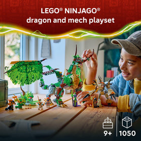 LEGO NINJAGO Dragon of Life mini mech cockpit supports pretend battles.