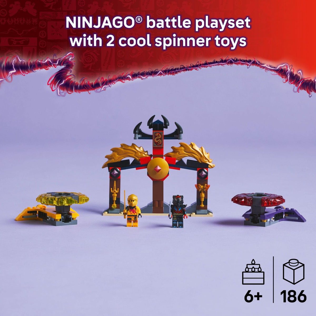 LEGO NINJAGO Arin and Ras minifigures for storytelling battles