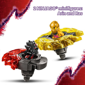 LEGO NINJAGO golden upgrade pieces for spinner power-ups