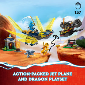 LEGO NINJAGO energy dragon with posable wings for imaginative battles.