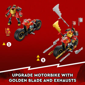 LEGO NINJAGO flaming exhaust pipes add dramatic customization.