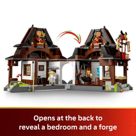 LEGO NINJAGO Earth Master on display stand adds collectible charm to shelves